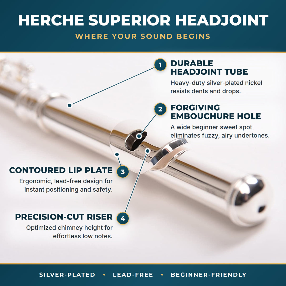 Herche Superior Student Flute M2
